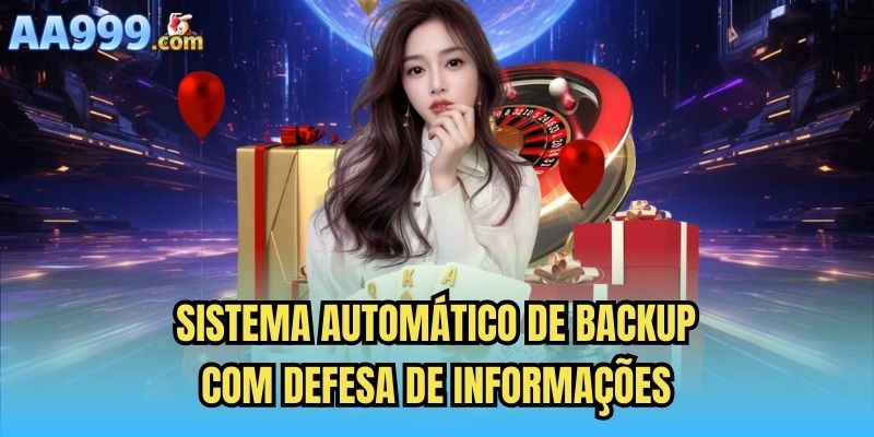 Sistema automático de backup com defesa de informações